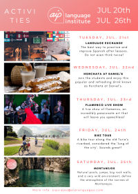 Semana 30:20 – 26 de julio