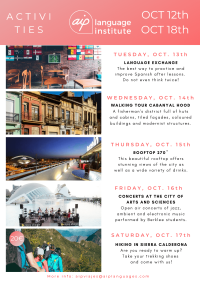 Semana 42:12 – 18 de octubre